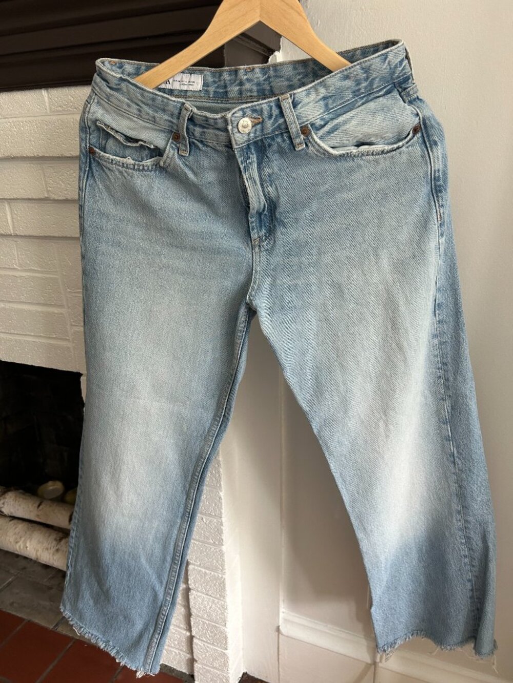 Zara Light Blue Boot Cut Jeans Size 8